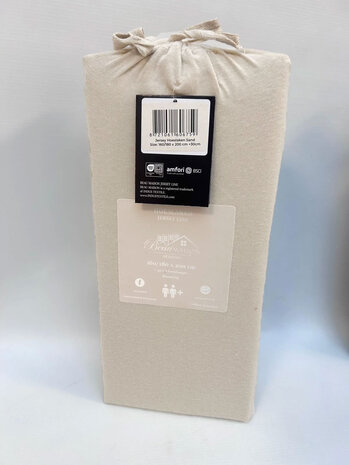 Beau Maison Topper Fitted Sheet Jersey Sand Beau Maison Topper Fitted Sheet Jersey Sand
