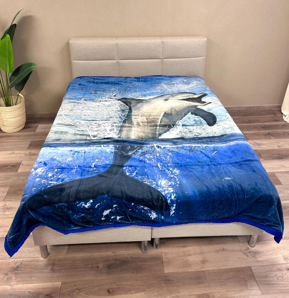 Overige Merken Velvet Luxe Woondeken Dolphin 200 x 240 cm | Zware Kwaliteit Overige Merken Velvet Luxe Woondeken Dolphin 200 x 240 cm | Zware Kwaliteit