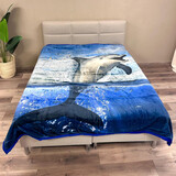 Overige Merken Double Layer Luxury Velvet Home Blanket Dolphin