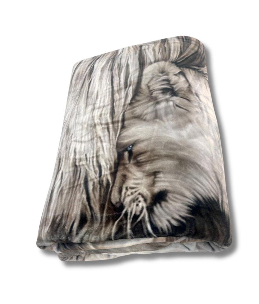 Overige Merken Velvet Luxury Blanket Grey Lion 210 x 240 cm | Heavy Quality Overige Merken Velvet Luxury Blanket Grey Lion 210 x 240 cm | Heavy Quality
