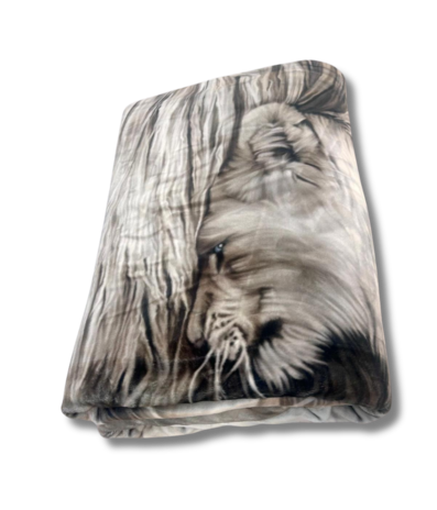 Overige Merken Velvet Luxury Blanket Grey Lion 210 x 240 cm | Heavy Quality Overige Merken Velvet Luxury Blanket Grey Lion 210 x 240 cm | Heavy Quality