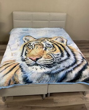 Overige Merken Double Layer Luxury Velvet Blanket Snow Lion