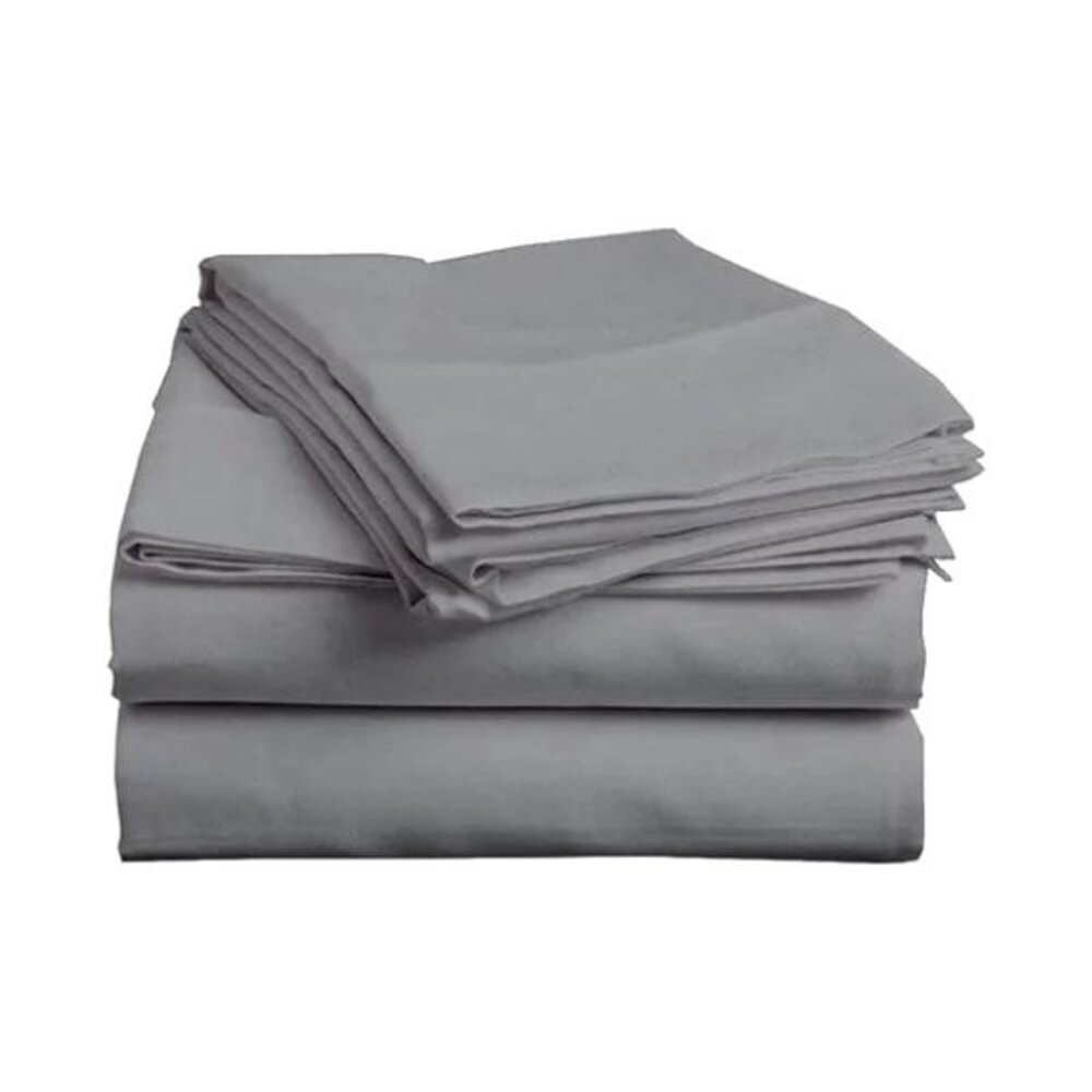 Beau Maison Flat Sheet Cotton Grey