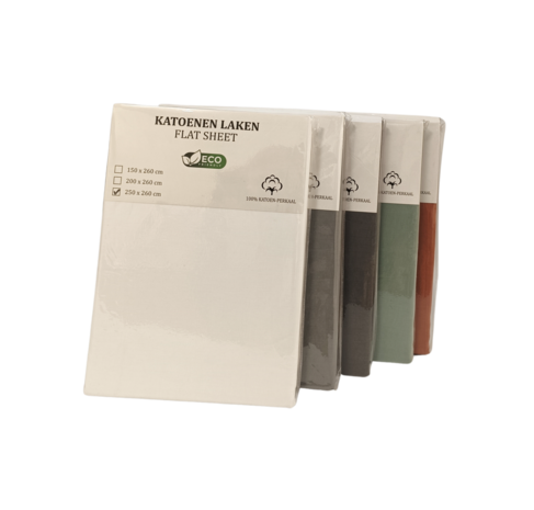 Beau Maison Laken Katoen Grijs Beau Maison Laken Katoen Grijs