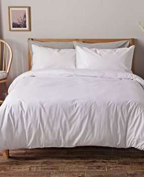 Refined Bedding Weißer Bettbezug – Baumwollmischung Refined Bedding Weißer Bettbezug – Baumwollmischung