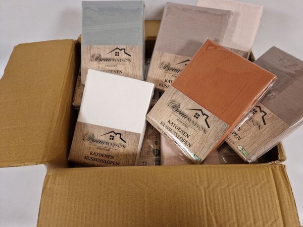 Beau Maison Cotton Pillowcases 60x70cm - Assorted Stock