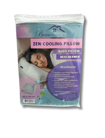 Beau Maison Cool Bamboe Body Pillow Kussensloop - Cool Bamboo Body Pillow Protector -  40x140 cm