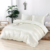 Beauty Silk Dekbedovertrek Satijn Off White