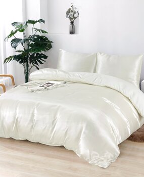 Beauty Silk Duvet cover Satin Cream