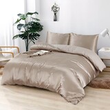 Beauty Silk Duvet cover Satin Taupe
