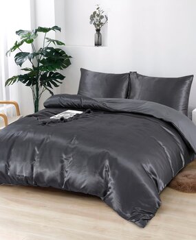 Beauty Silk Duvet cover Satin Anthracite