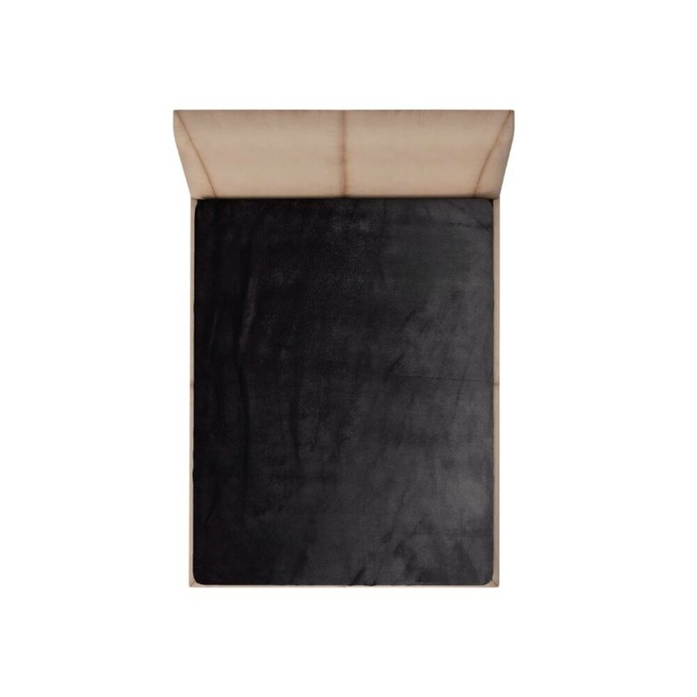 Beau Maison Velvet Fitted Sheet Black | Velvet Velour
