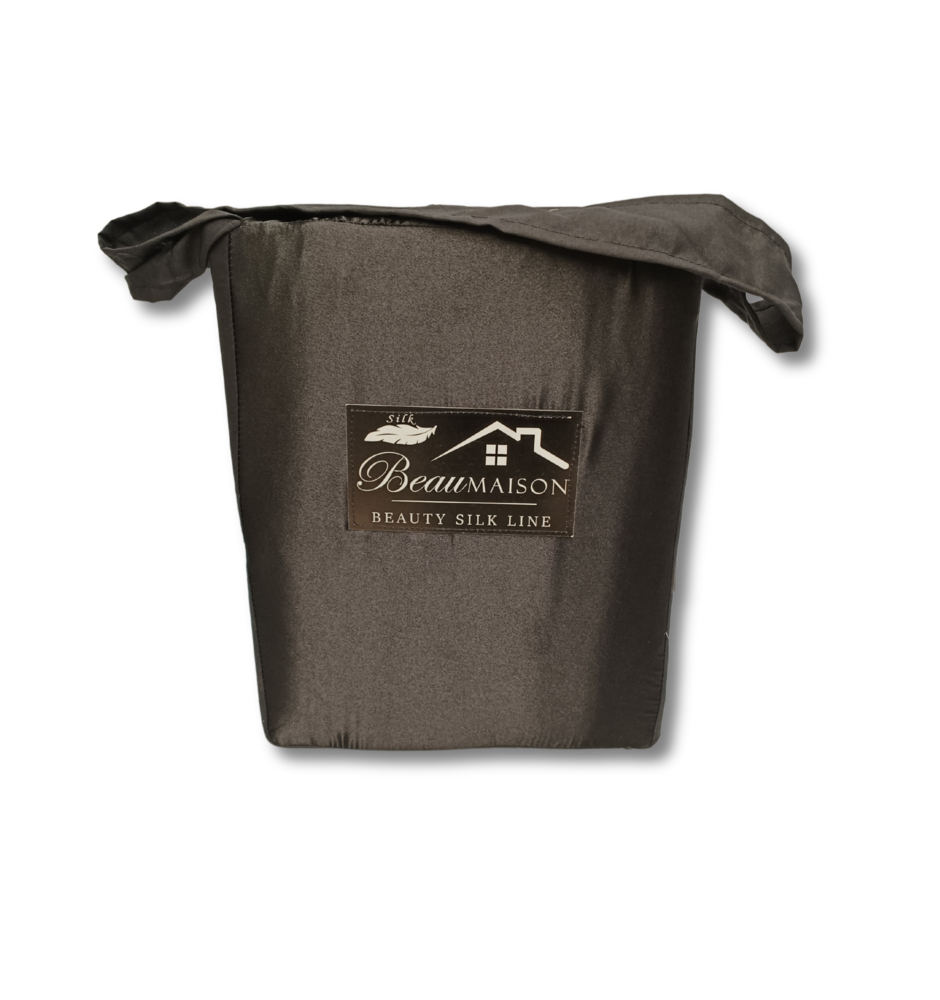 Beauty Silk Glanzend Satijnen Dekbedovertrek Antraciet Beauty Silk Glanzend Satijnen Dekbedovertrek Antraciet