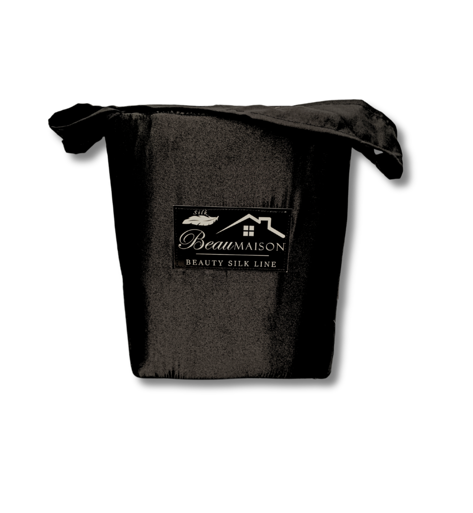 Beauty Silk Glanzend Satijnen Dekbedovertrek Zwart Beauty Silk Glanzend Satijnen Dekbedovertrek Zwart