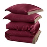 Beauty Silk Glänzender Satin-Bettbezug mit Spitze - Burgunderrot Beauty Silk Glänzender Satin-Bettbezug mit Spitze - Burgunderrot