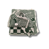 Beau Maison Keukendoek - Handdoek Geblokt Groen Beau Maison Keukendoek - Handdoek Geblokt Groen