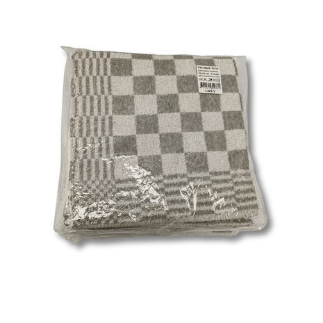 Beau Maison Katoenen Keuken Handdoek - Geblokt Grijs Beau Maison Katoenen Keuken Handdoek - Geblokt Grijs