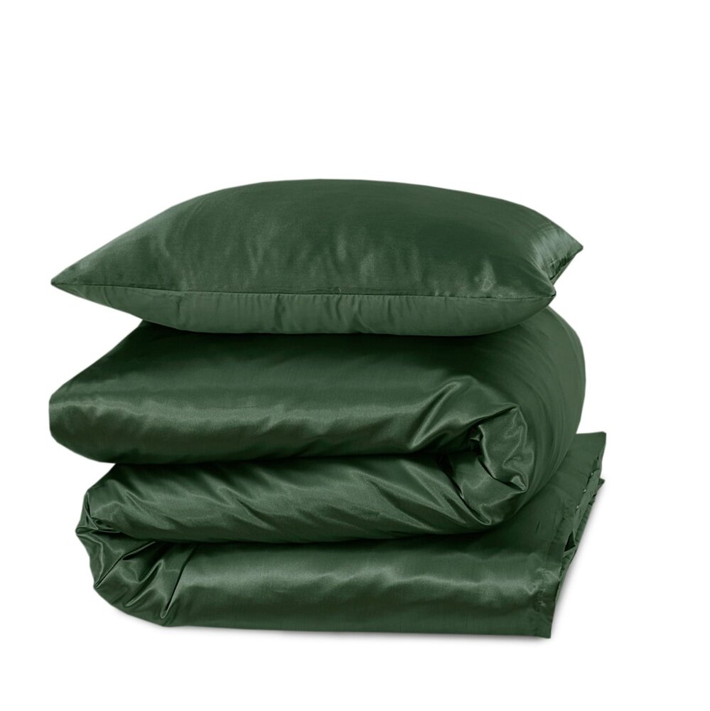 Beauty Silk Glanzend Satijnen Dekbedovertrek Groen Beauty Silk Glanzend Satijnen Dekbedovertrek Groen