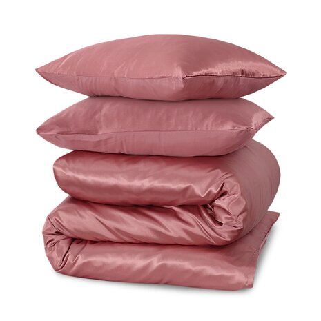 Beauty Silk Glanzend Satijnen Dekbedovertrek Oudroze Beauty Silk Glanzend Satijnen Dekbedovertrek Oudroze