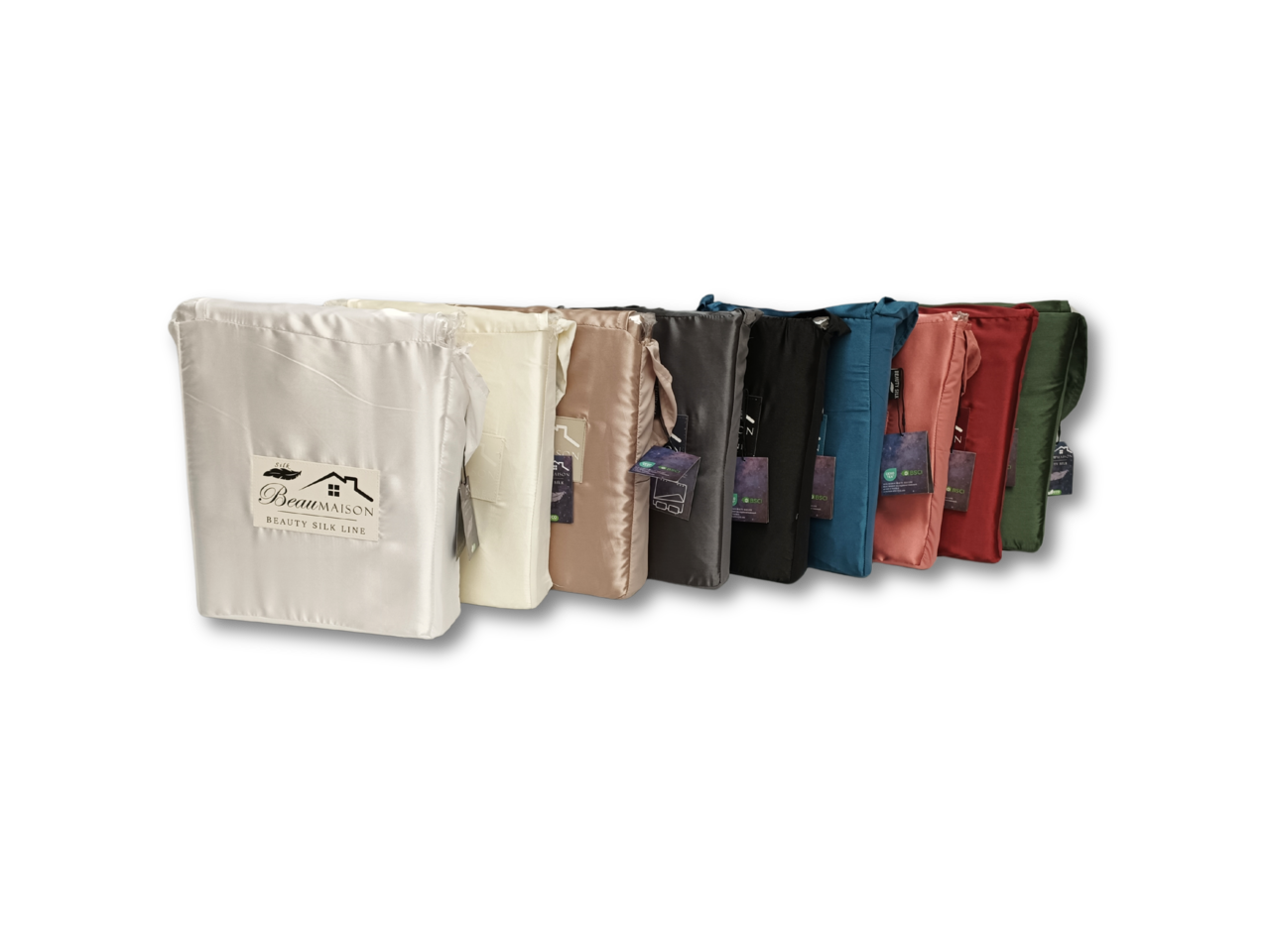 Beauty Silk Glanzend Satijnen Dekbedovertrek Taupe