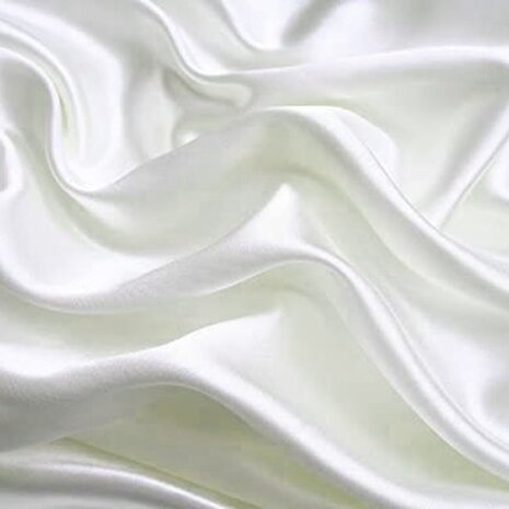 Beauty Silk Satin Body Pillow Pillowcase White | 40x145 cm