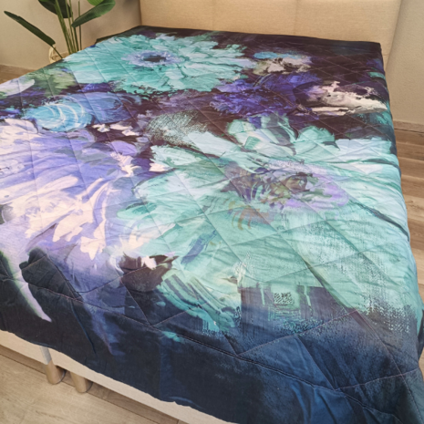 Overige Merken Tagesdecke Baumwollsatin Florista - Doppelseitige Tagesdecke - 200 TC Overige Merken Tagesdecke Baumwollsatin Florista - Doppelseitige Tagesdecke - 200 TC