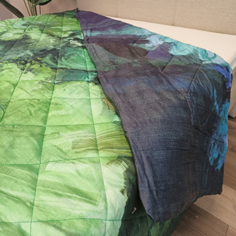 Overige Merken Bedspread Cotton Satin Florista - Double-sided Bedspread - 200 TC