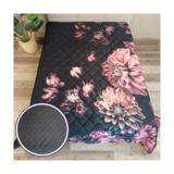 Overige Merken Tagesdecke aus Baumwollsatin „Raining Bed of Roses“ – 230 x 250 cm