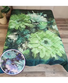 Overige Merken Cotton Satin Bedspread Florista - 230x250 cm