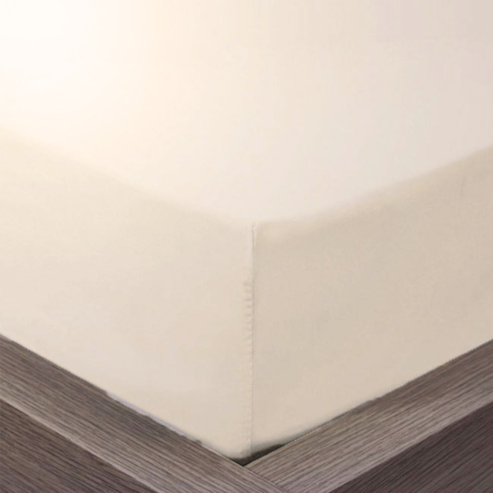 Beau Maison Baumwoll-Spannbetttuch Sand – Natürliche Eleganz mit nachhaltiger Verpackung und OEKO-TEX-Zertifizierung