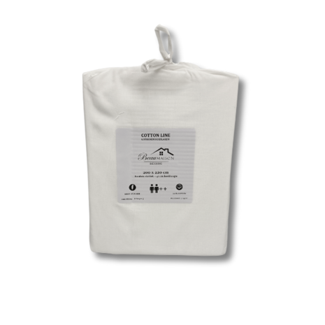 Beau Maison Cotton Fitted Sheet White