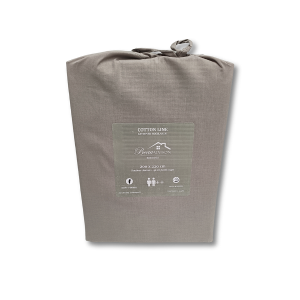 Beau Maison Baumwoll-Spannbettlaken in Grau – eleganter, moderner Look mit nachhaltiger Verpackung und OEKO-TEX-Zertifizierung Beau Maison Baumwoll-Spannbettlaken in Grau – eleganter, moderner Look mit nachhaltiger Verpackung und OEKO-TEX-Zertifizierung