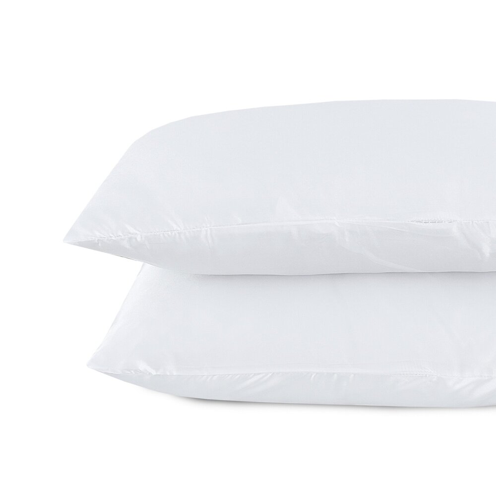 Beauty Silk Tapestry cushions Satin White - 2 pieces