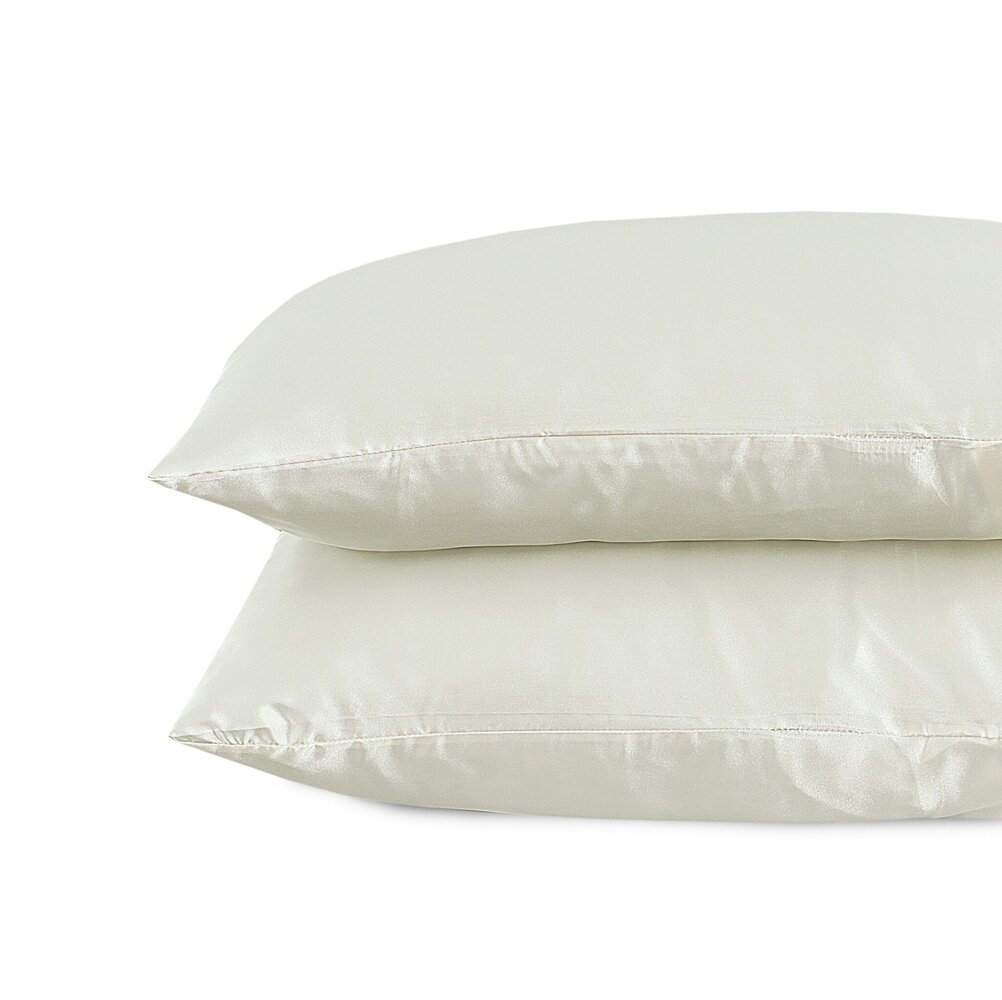 Beauty Silk Pillowcases Satin Cream - 2 pieces