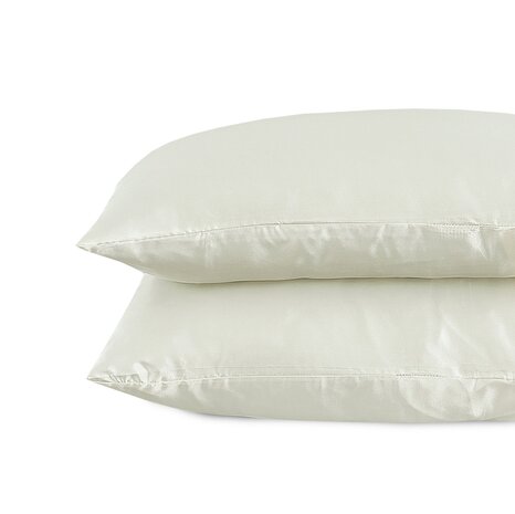 Beauty Silk Pillowcases Satin Cream - 2 pieces