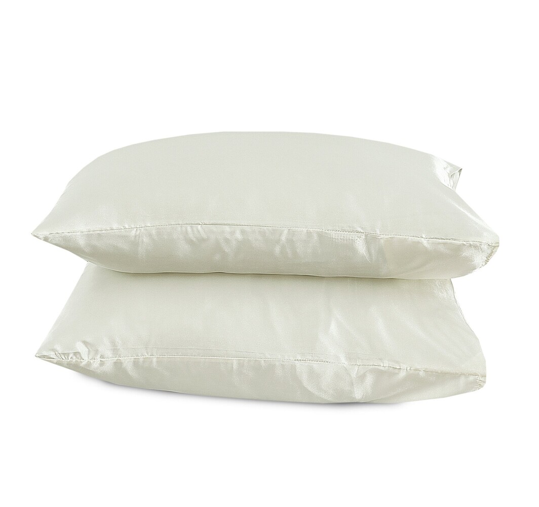 Beauty Silk Pillowcases Satin Cream - 2 pieces