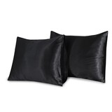 Beauty Silk Satin Pillowcases Black
