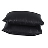 Beauty Silk Kussenslopen Satijn Zwart - 2 stuks Beauty Silk Kussenslopen Satijn Zwart - 2 stuks