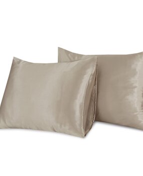 Beauty Silk Satin-Kissenbezüge Taupe