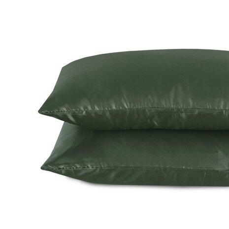 Beauty Silk Kussenslopen Satijn Groen - 2 stuks