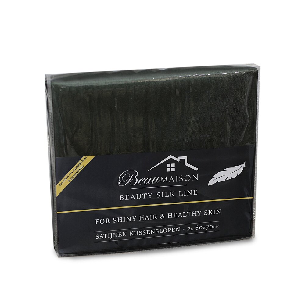 Beauty Silk Gobelinkissen Satin Grün - 2 Stück Beauty Silk Gobelinkissen Satin Grün - 2 Stück