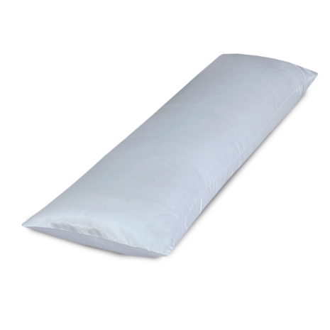 Beauty Silk Satijnen Body Pillow Kussensloop White | 40x145 cm