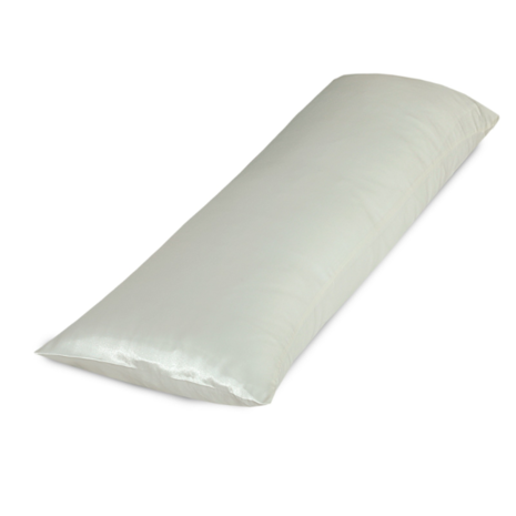 Beauty Silk Satin Body Pillow Case Off White | 40x145 cm