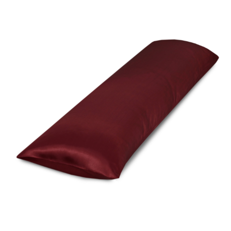 Beauty Silk Satijnen Body Pillow Kussensloop Burgundy | 40x145 cm Beauty Silk Satijnen Body Pillow Kussensloop Burgundy | 40x145 cm