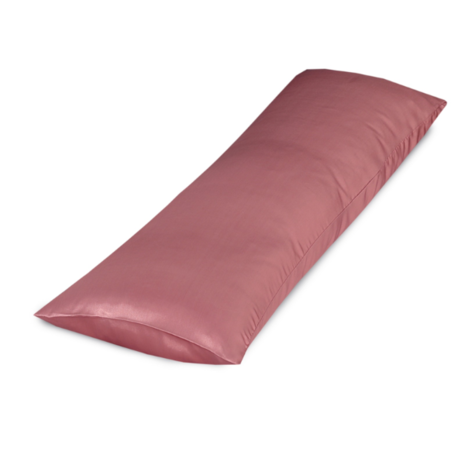 Beauty Silk Satijnen Body Pillow Kussensloop Rosewood | 40x145 cm