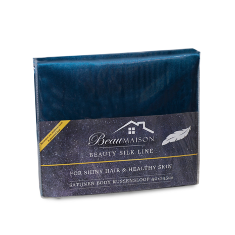 Beauty Silk Satin Body Pillow Pillowcase Petrol Blue | 40x145 cm Beauty Silk Satin Body Pillow Pillowcase Petrol Blue | 40x145 cm