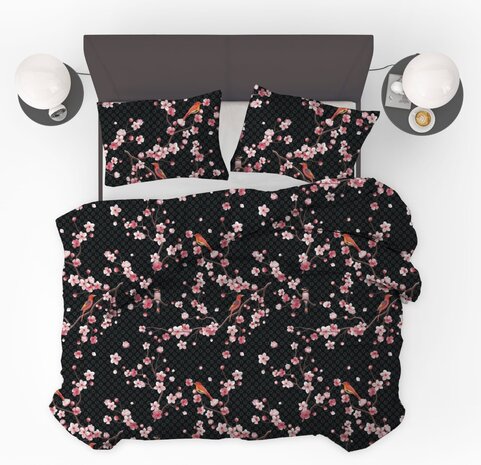 Beau Maison Japon Black Kant en Klaar Dekbed / Dekbed Zonder Overtrek Beau Maison Japon Black Kant en Klaar Dekbed / Dekbed Zonder Overtrek