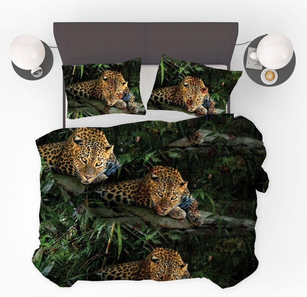 Beau Maison Jungle Leopard Black Ready-Made Duvet / Duvet Without Cover