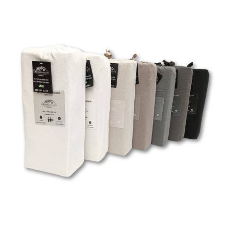 Beau Maison Split Topper Fitted Sheet Black Jersey Beau Maison Split Topper Fitted Sheet Black Jersey