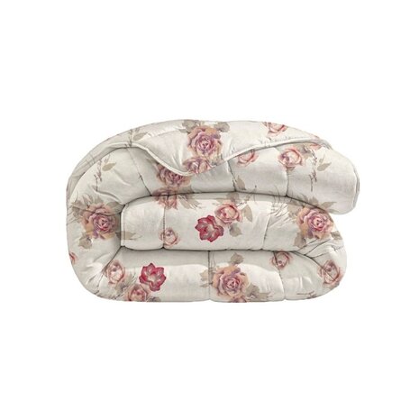 Beau Maison Flowers Diamond Pink Kant en Klaar Dekbed / Dekbed Zonder Overtrek